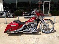 Red and Silver Custom Bagger