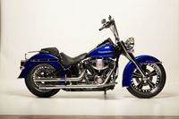 09BlueDeluxe Custom Harley Motorcycle