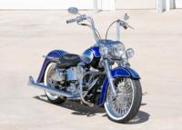 BlueHeritage2 Custom Harley Motorcycle