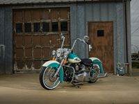 Teal3 Custom Harley Motorcycle
