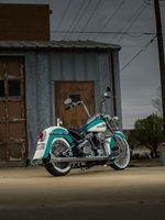 Teal4 Custom Harley Motorcycle