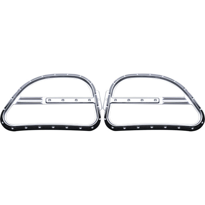 Speaker Grills, Road Glide, Dimpled, Chrome, Pair