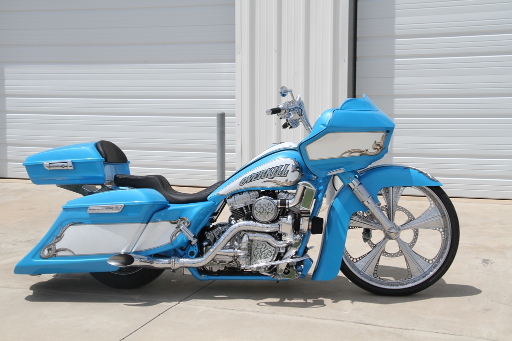 Covington's Overkill Custom Bagger Motorcycle.