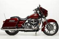 08RedStreetGlide Custom Bagger