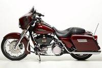 08RedStreetGlide5 Custom Bagger