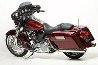 08RedStreetGlide6 Custom Bagger