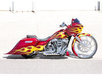 17FlamedRoadGlide1 Custom Bagger