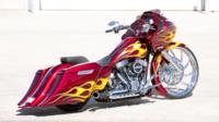 17FlamedRoadGlide8 Custom Bagger