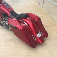 CandyRedMetalFlakeRoadking-Custom_Bagger4 Custom Bagger