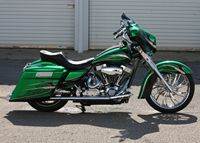 Green95RoadKing1 Custom Bagger