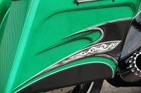 GreenRoadGlide10 Custom Bagger