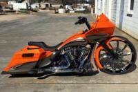 OrangeRoadGlide1 Custom Bagger