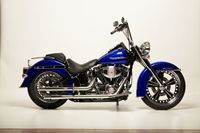 09BlueDeluxe1 Custom Harley Motorcycle