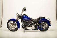 09BlueDeluxe3 Custom Harley Motorcycle