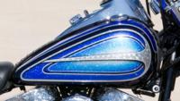 BlueHeritage1 Custom Harley Motorcycle