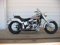  SilverFatboy Custom Harley Motorcycle