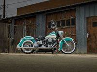Teal1 Custom Harley Motorcycle