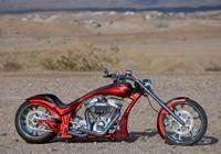 Big Red Custom Motorcycle