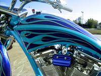 BlueFlames6 Custom Motorcycle