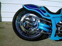 BlueFlames8 Custom Motorcycle