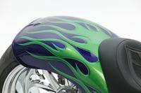 bluegreen4 Custom Motorcycle