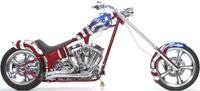 Stars & Stripes Chopper Custom Motorcycle