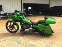 2012GreenRoadKing3 Custom Bagger