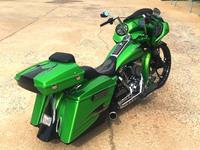 2012GreenRoadKing4 Custom Bagger