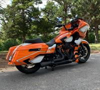 2025OrangeRoadGlide4 Custom Bagger