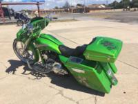 GreenStreetglide11 Custom Bagger