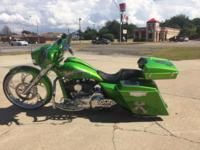 GreenStreetglide12 Custom Bagger