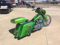 GreenStreetglide5 Custom Bagger