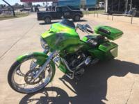 GreenStreetglide8 Custom Bagger