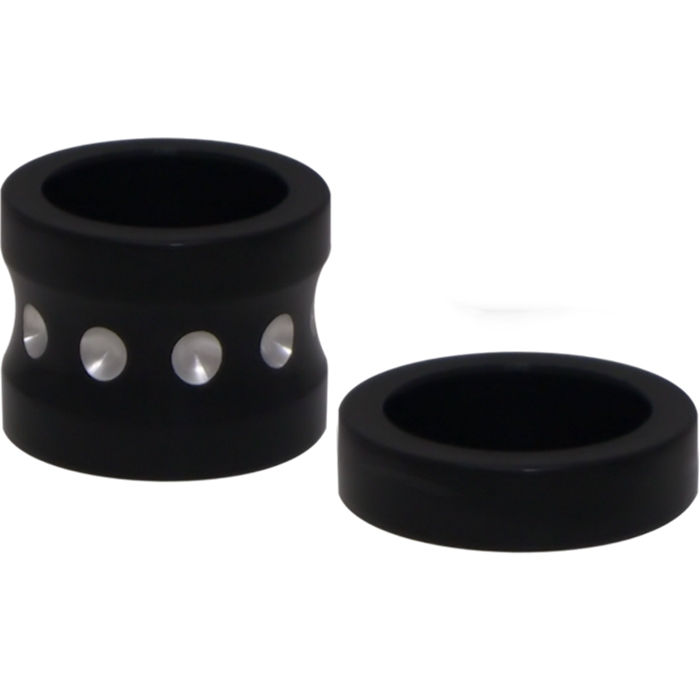 Axle Spacers, 08, With Abs, Black, Pair