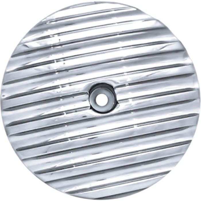 Air Cleaner Cover Insert, Finned, Chrome