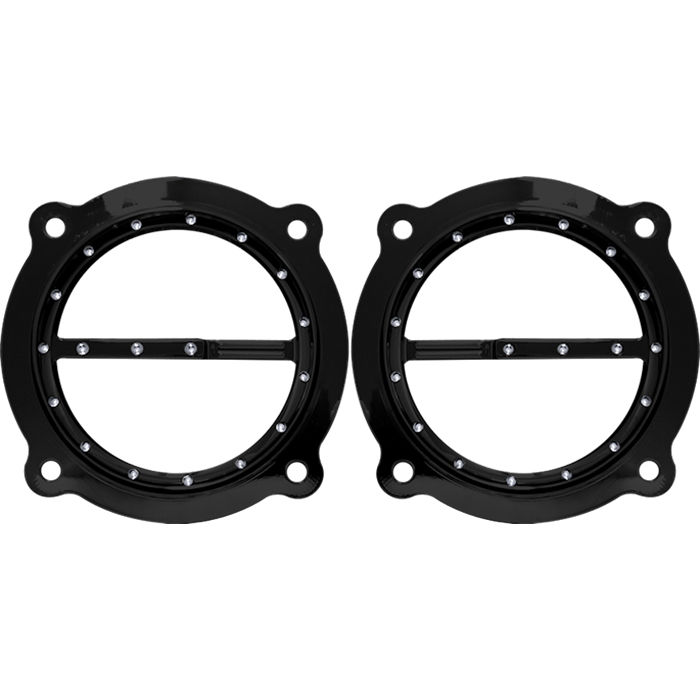 Speaker Grills, Dimpled, Black, Pair