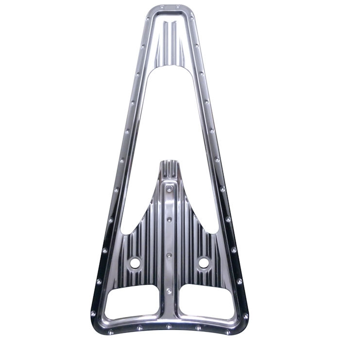 Frame Filler Grill, Dimpled, Chrome