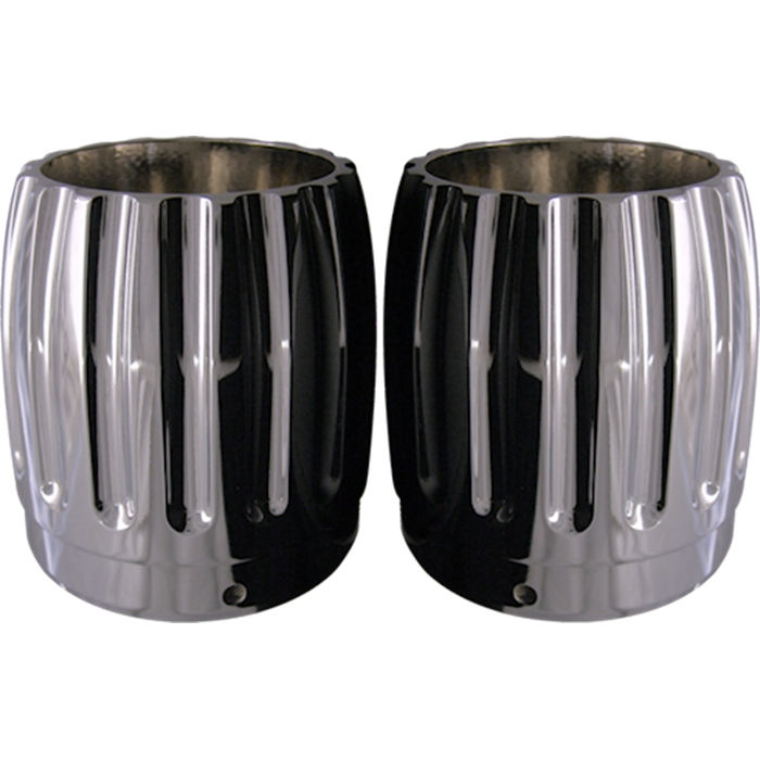 Exhaust Tip, Rinehart, 4 Inch, Chrome, Pair