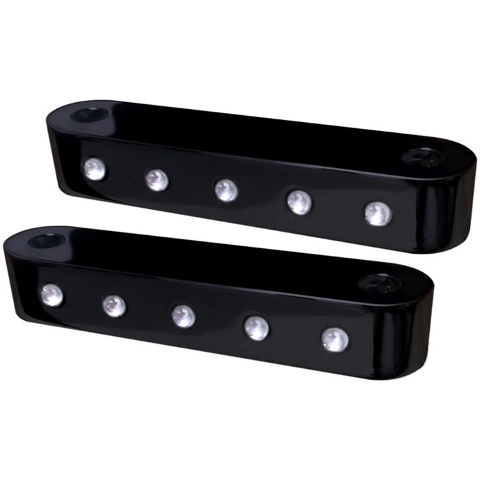 Fender Spacer, 14, Dimpled, Black, Pair