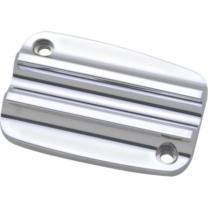 Master Cylinder Lid, 17, Clutch, Finned, Chrome