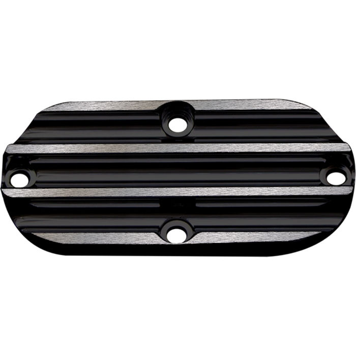Inspection Cover, Oval, Finned, Black