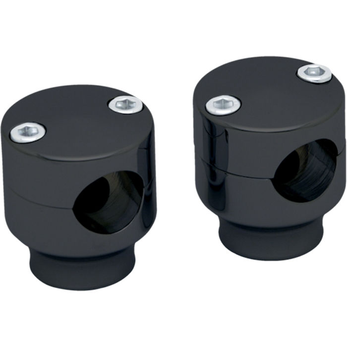 Risers 1.5 Inch, Black, Pair