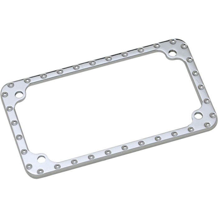 License Plate Frame, Dimpled, Chrome