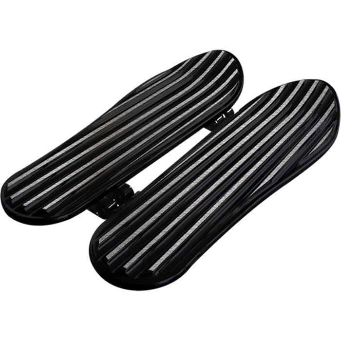 Floorboards, Finned, Black, Pair