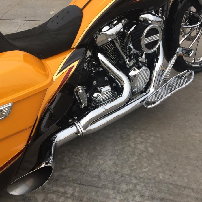 Exhaust, Destroyer, 17, Bagger, All Chrome