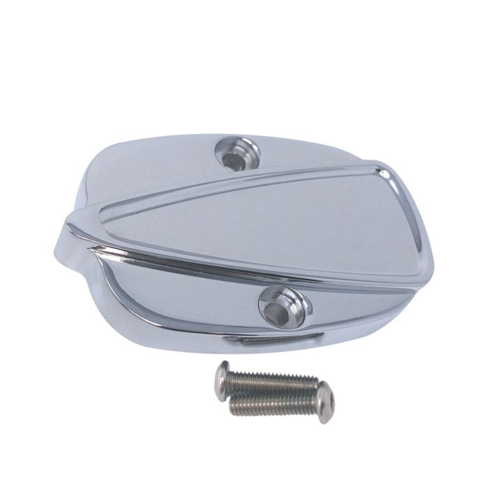 Master Cylinder Lid, 08, Lower, Ripper, Chrome