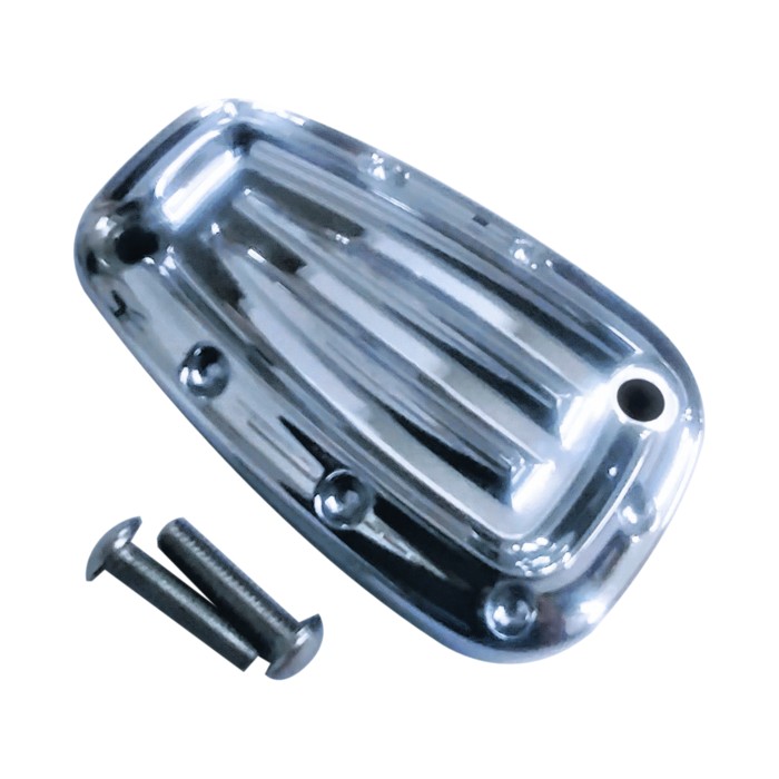 Master Cylinder Lid, 18, Lower, Dimpled, Chrome