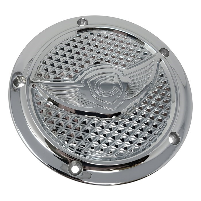 Derby Cover, 15, Diamondback, 5 Hole, Chrome