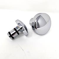 Axle Covers, Smooth, Front, 24, Chrome, Pair