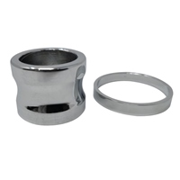 Axle Spacers, 08, With Abs, Smooth, Chrome, Pair